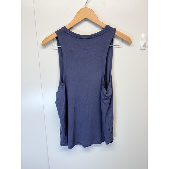 ATHLETA‎  Well Rested Rib Sleep Tank Blue Size Med Retail $44 - Picture 3 of 4